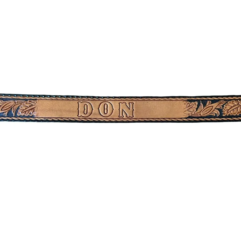 Hand‑Tooled USA‑Made Western Leather Belt